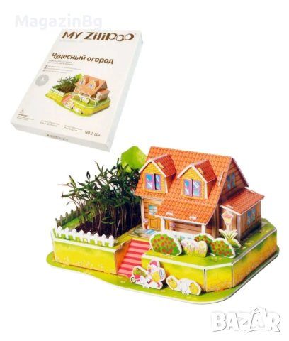 3D пъзел "Луксозна къща" с жива градина

, снимка 2 - Игри и пъзели - 43047881