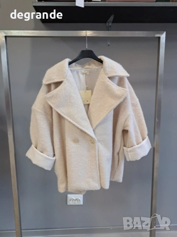 Дамско Палто Къса Кройка, снимка 2 - Палта, манта - 53159240