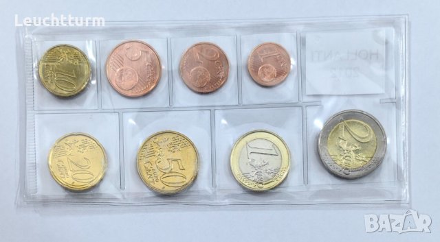 Пълен сет евромонети Нидерландия 2012 от 1 цент до 2 евро, снимка 2 - Нумизматика и бонистика - 43746068