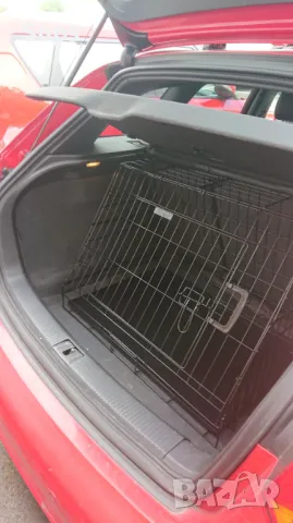 Сгъваема клетка за кучета с метална табла и постелка за кучета 60х40х51, снимка 6 - За кучета - 48512824