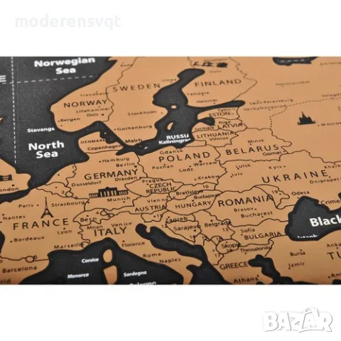 Скреч карта на света – световна карта за изтриване, снимка 2 - Карти за игра - 50432087