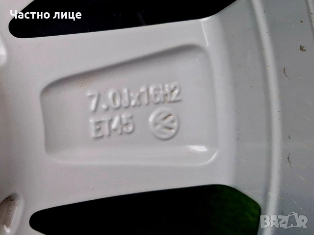 Продавам 4бр оригинални 16-ки джанти с летни гуми за Фолксваген Пасат, Голф, Туран,Джета , снимка 10 - Гуми и джанти - 53026465