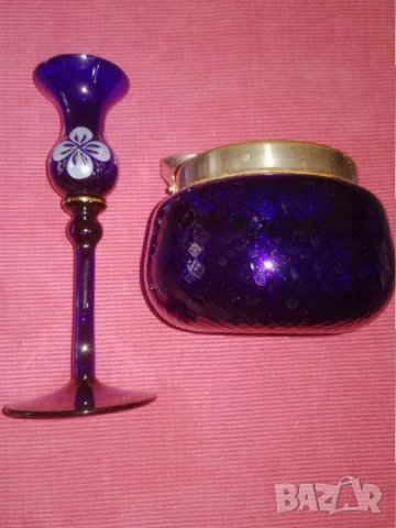 Цветно стъкло, свещник. , снимка 3 - Декорация за дома - 33623003