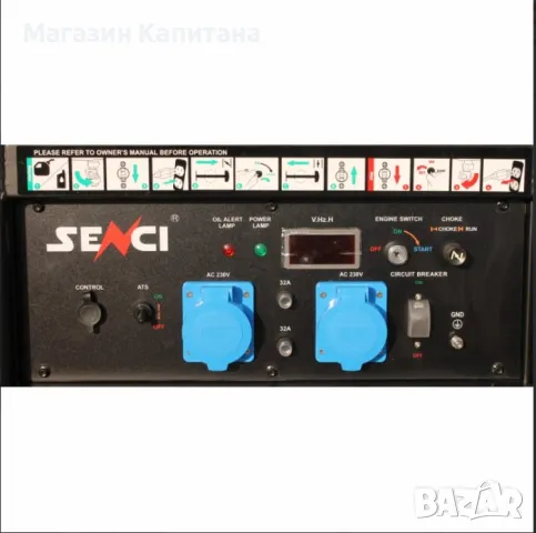 Бензинов генератор монофазен SENCI SC-13000 EVO ATS, 11 kW, 45 л, снимка 3 - Други машини и части - 49219045