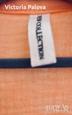 Италианска памучна риза в прасковен цвят - летен шик и комфорт, снимка 4 - Ризи - 53587017