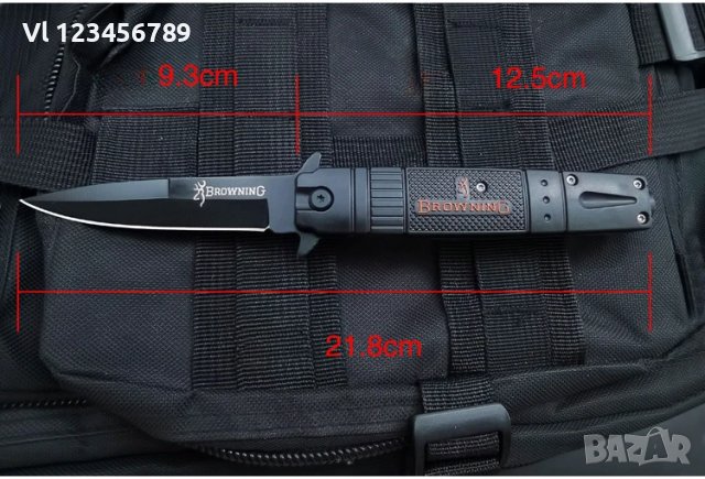 Нож сгъваем Browning 85x220 mm, снимка 4 - Ножове - 43894153