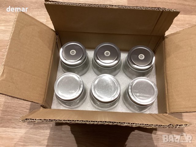 Hiyorsoa Комплект стъклени буркани с херметически капаци 500 мл 6 броя, снимка 7 - Аксесоари за кухня - 43946942