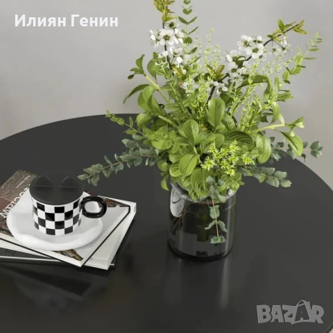 HOMCOM Трапезна маса Кухненска маса Кръгла маса, Модерен дизайн, 78 см x 78 см x 75 см, снимка 7 - Маси - 51715736