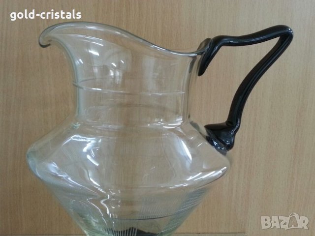 антикварна стъклена кана , снимка 3 - Антикварни и старинни предмети - 26667977