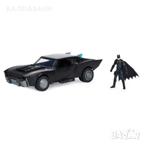 DC The BATMAN Батмобил със звукови и светелинни ефекти и фигура Батман 10см 6060519, снимка 5 - Коли, камиони, мотори, писти - 43211793