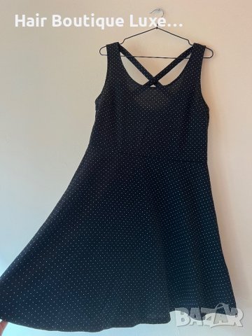 H&M Черна рокля с бели точки М размер 🖤, снимка 6 - Рокли - 44016923