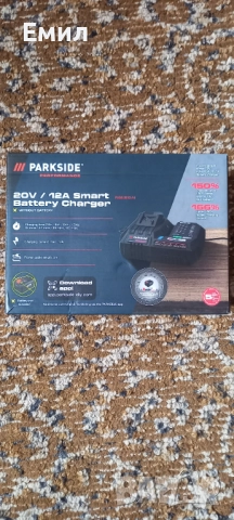 Акумулаторна батерия Parkside 20V/12A Smart battery charger , снимка 2 - Оригинални батерии - 52704193