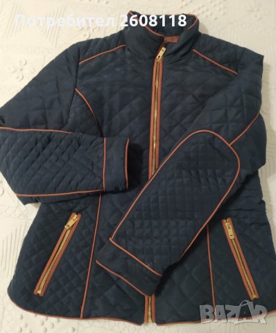 H&M Синьо дамско яке № 44 – вталено, до ханша