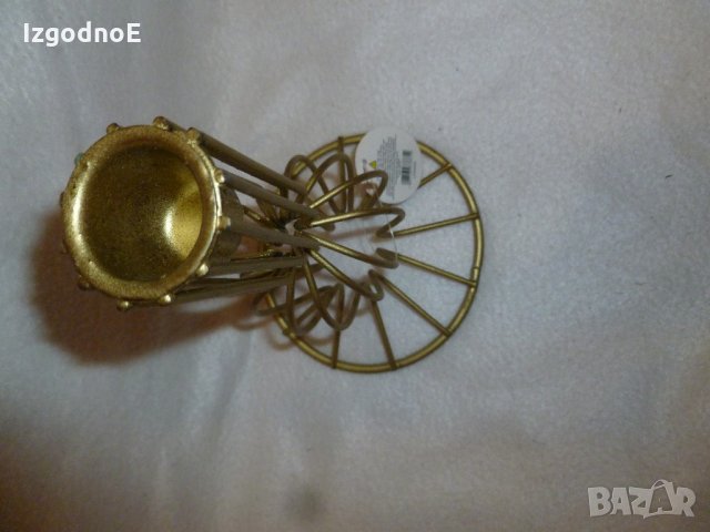 Нов метален свещник, коледен свещник, снимка 4 - Декорация за дома - 27368123