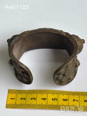 Възрожденска гривна рогатка, снимка 6 - Антикварни и старинни предмети - 51745304