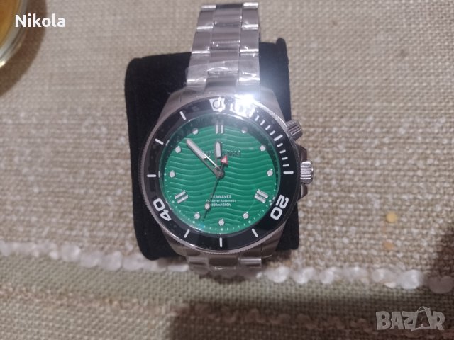 Италиански автоматичен водолазен часовник Tecnotempo Seawaves 500 м, снимка 10 - Мъжки - 43682912