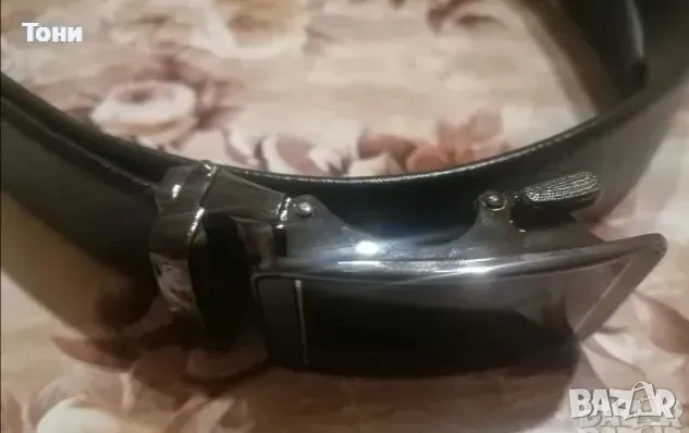 Нов Автоматичен Мъжки Кожен Колан 130см. , снимка 3 - Колани - 53434641