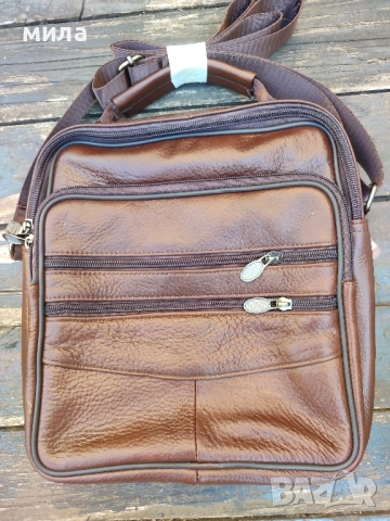 Мъжка кожена чанта 