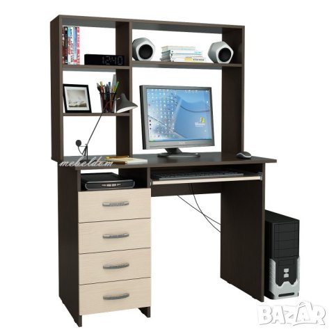 Бюро с надстройка,4 чекмеджета и клавиатура(код-1034), снимка 3 - Бюра - 28559538