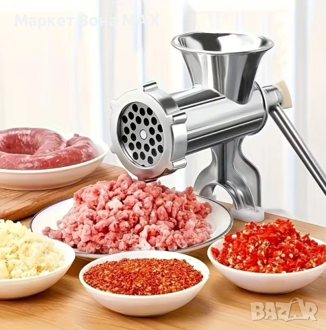 Мощна ръчна месомелачка от неръждаема стомана - Номер 10