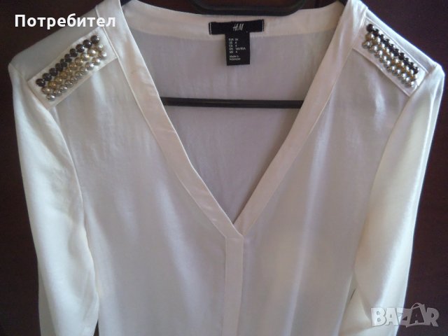 Дамска елегантна блуза S-М, снимка 2 - Блузи с дълъг ръкав и пуловери - 28695985