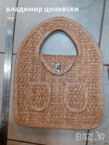 Две плетени дамски чанти,дамска чанта, снимка 2 - Чанти - 52451975