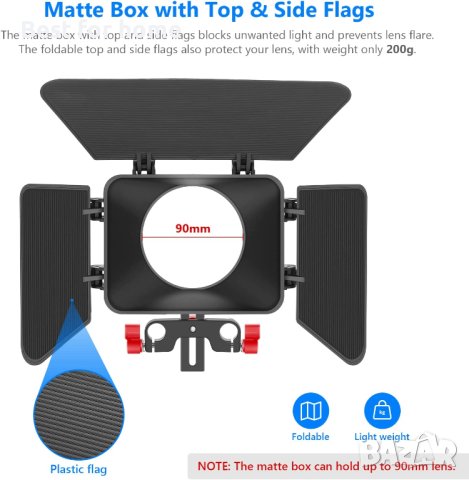 Раменен статив NEEWER Camera Shoulder Rig, снимка 3 - Чанти, стативи, аксесоари - 40700613