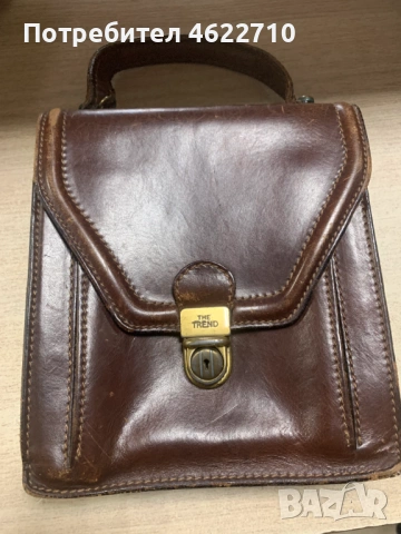 кожена чанта  „Тренд“ от кафява кожа  