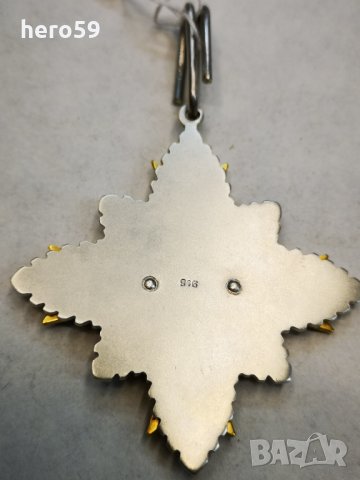 RRR-Изключително рядък немски орден 3 райх/20 години служба в митническа служба,сребро,емайл/, снимка 4 - Колекции - 33563411