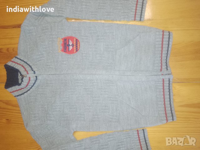 Топла плетена жилетка, снимка 1 - Детски пуловери и жилетки - 43083899
