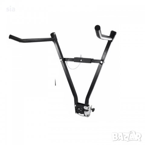 Багажник за теглич, стойка за колело, 1бр., Велосипед, Поставка, Черен