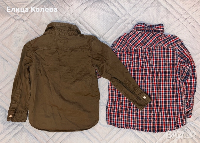 H&M две ризи за момче 110-116 см , снимка 2 - Детски ризи - 52223329