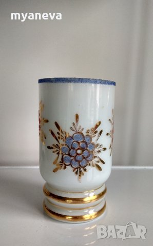 Цветна ваза с позлата от Соца, снимка 5 - Вази - 33073098