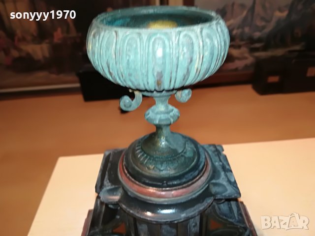 мраморен свещник от франция 1012221910L, снимка 5 - Антикварни и старинни предмети - 38967770