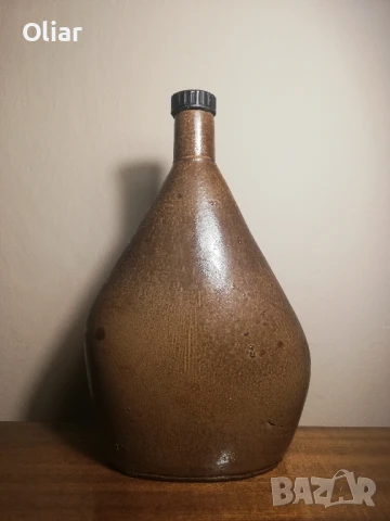 Много интересна бутилка от глазирана керамика. , снимка 5 - Декорация за дома - 50593002