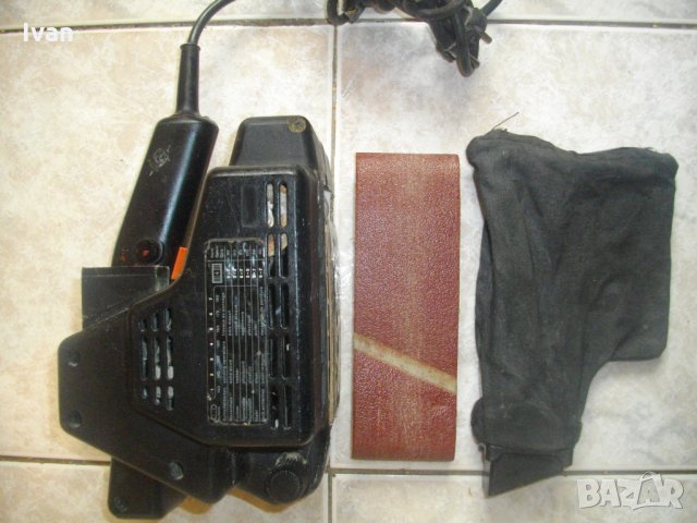 С РЕГУЛАЦИЯ-Black Decker BD83-Немски Професионален-Лентов Шлайф-500 Вата-180м/мин-Отличен-Блек Декер, снимка 3 - Други инструменти - 33138837