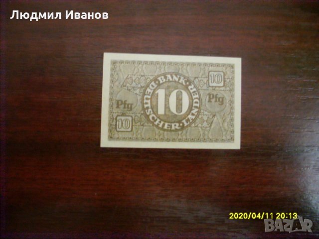 ГЕРМАНИЯ - 10 ПФЕНИГА 1948 РЕПРОДУКЦИЯ, снимка 2 - Нумизматика и бонистика - 28483323