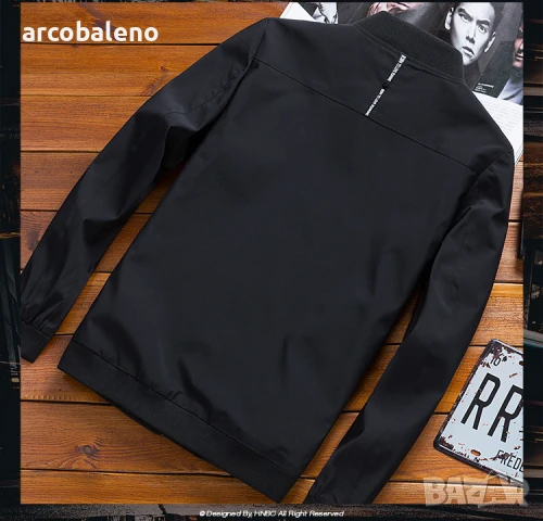 Мъжко ежедневно яке с цип в семпъл стил, 4цвята , снимка 4 - Якета - 51379403