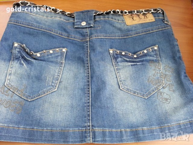 Дънкена пола, снимка 4 - Поли - 32985920