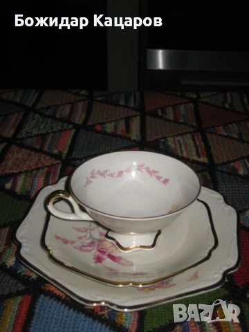 Перфектен троен сет от стар баварски порцелан. Цена 10 евро.Пращам по Еконт., снимка 6 - Сервизи - 53410939