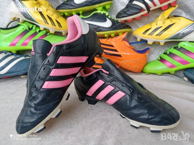 adidas® original , N- 32 - 33, черните футболни обувки бутонки, калеври,GOGOMOTO.BAZAR.BG® + ПОДАРЪ, снимка 12 - Детски маратонки - 39724265