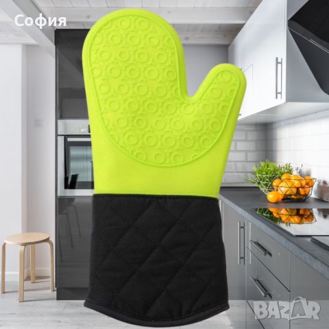 Силиконова ръкавица с меки памучни подплънки , снимка 1 - Аксесоари за кухня - 44081347