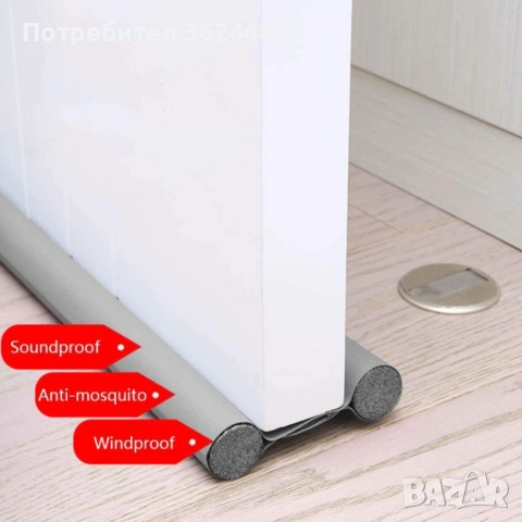  Кожено уплатнение за под врата 3756 КОЖА , снимка 2 - Други стоки за дома - 53456405