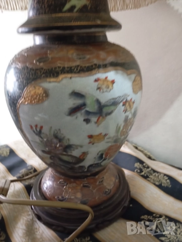 Винтидж настолна лампа, снимка 4 - Полилеи - 52503415