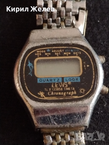 Ретро модел електронен часовник LEVI'S QUARTZ CHRONOGRAPH за колекционери - 26853