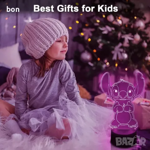 3D LED лампа Lilo Stitch, снимка 6 - Други - 49889454