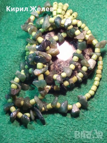 СКЪПОЦЕННА НЕФРИТЕНА МЪНИСТЕНА ОГЪРЛИЦА РЪЧНА МАЙСТОРСКА ИЗРАБОТКА АРТ МЕДАЛЬОН 26212, снимка 2 - Колиета, медальони, синджири - 35997731