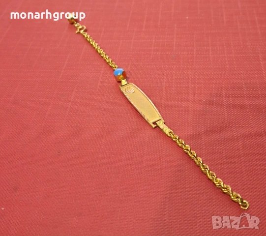 Златна гривна / скъсана закопчалка /, снимка 3 - Гривни - 53331622