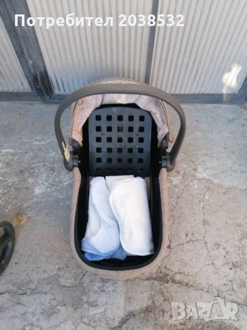 Chipolino Комбинирана количка Аура 3 в 1 Фрапе лен меланж, снимка 13 - Детски колички - 27037299