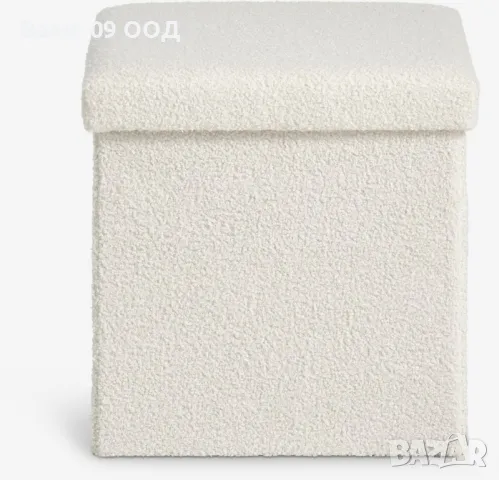 Плюшена сгъваема табуретка , снимка 3 - Дивани и мека мебел - 48177706